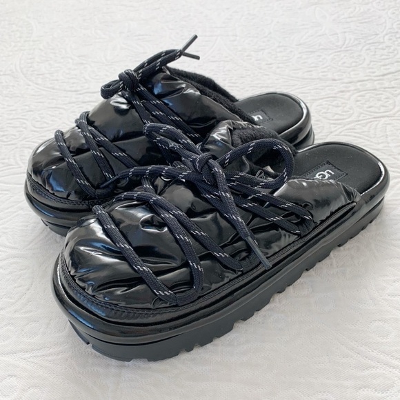 UGG Women's Hi Shine Spaceslider‎ Slide, Black - Picture 1 of 9